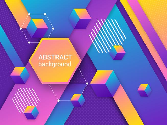 Modern Abstract Geometric Background vector