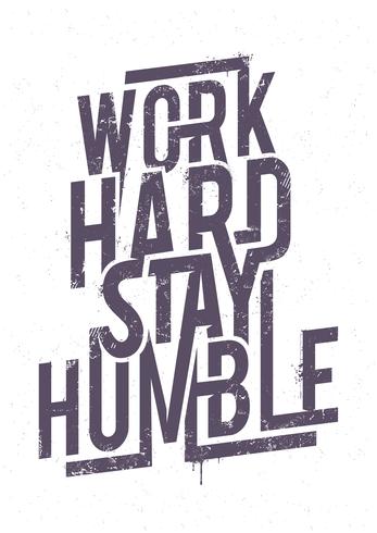 Work Hard Typography vector