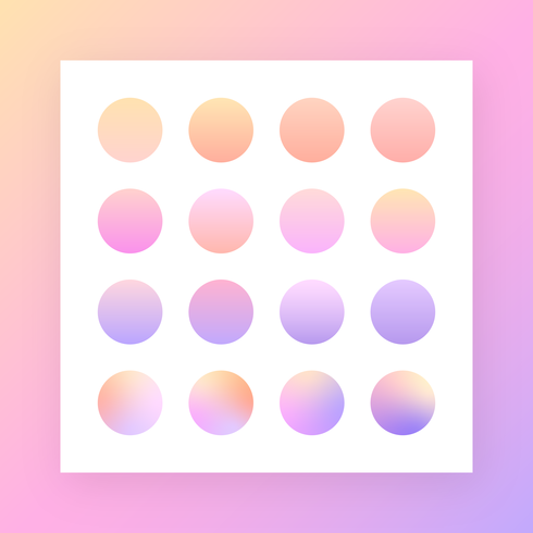 Soft Pastel Gradient Swatches vector