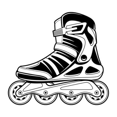 patines en línea vector línea arte