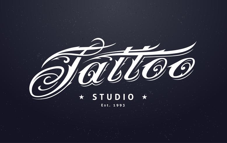 Letras de tatuajes vector