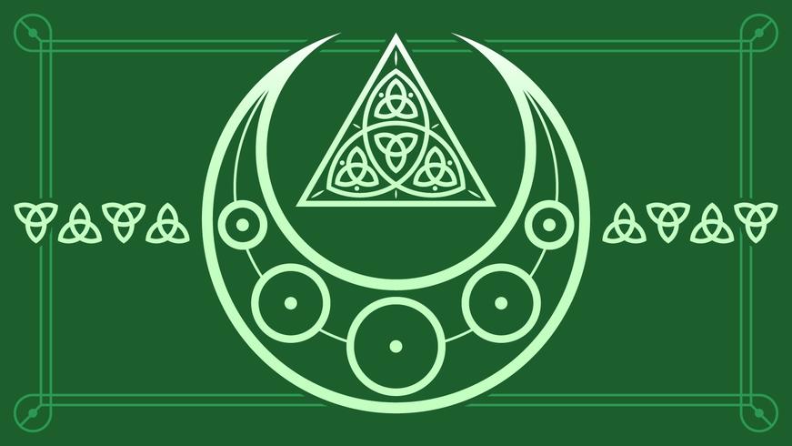 Unique Triquetra Vector	