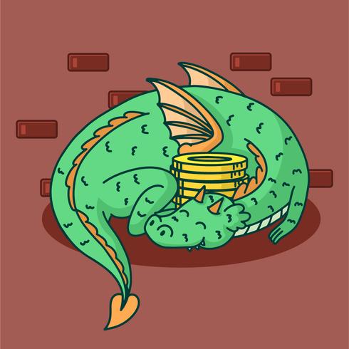 Dragon Wizard School Vector