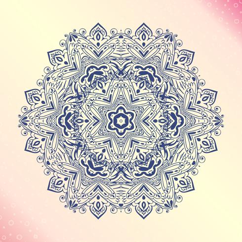 Mandala. Floral vintage round amulet tatoo vector