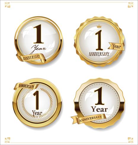 anniversary background vector