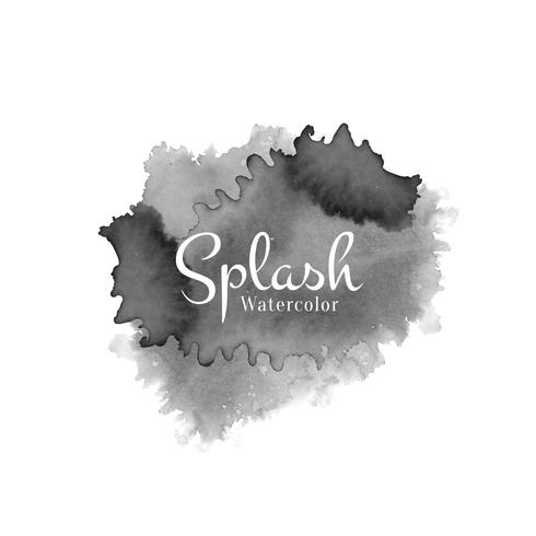 Abstract watercolor splash design background vector