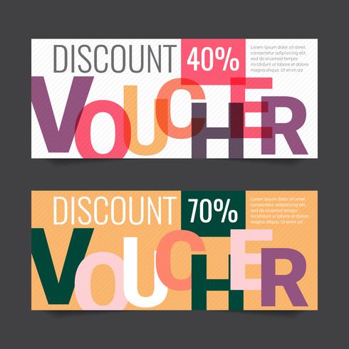 Gift Voucher Vector background