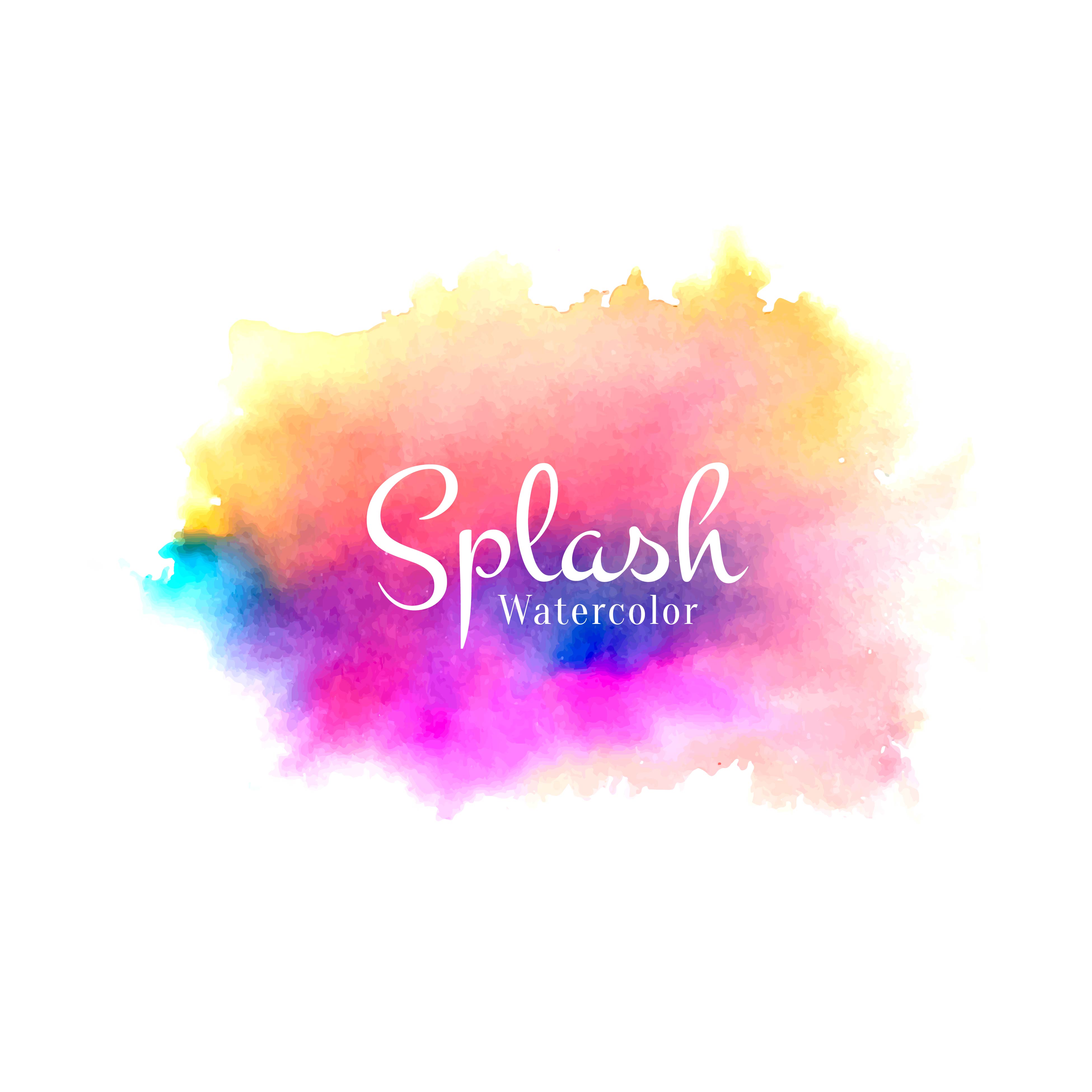 Abstract watercolor splash design background - Download Free Vectors