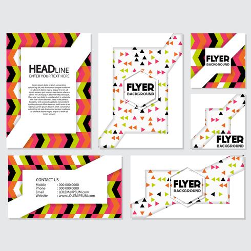 fresh background flyer style background Design Template vector