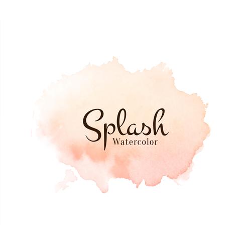 Abstract watercolor splash design background vector