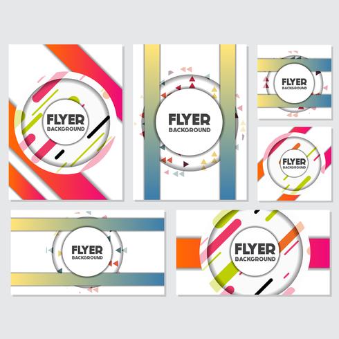 fresh background flyer style background Design Template vector