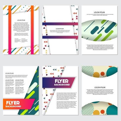 fresh background flyer style background Design Template vector