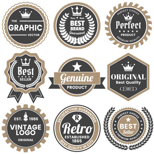 Vintage Retro Vector Logo para banner