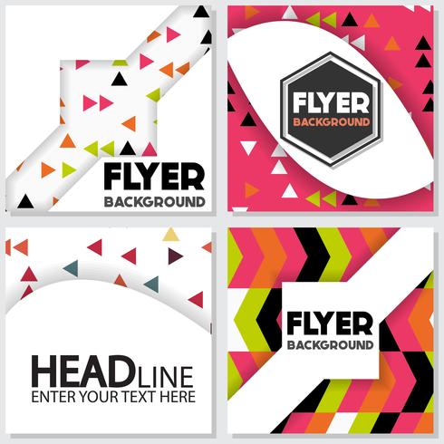 fresh background flyer style background Design Template vector