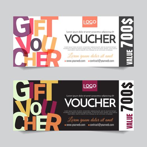 Gift Voucher Vector background