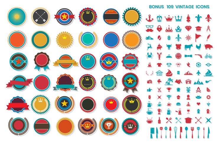 Vintage Retro Vector Logo for banner