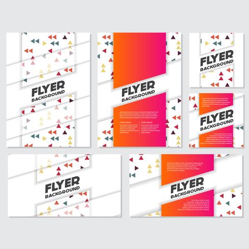 fresh background flyer style background Design Template vector