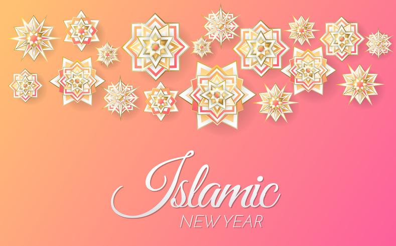 islamic background template Vector