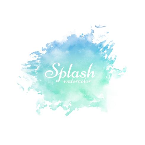 Abstract colorful watercolor splash design vector