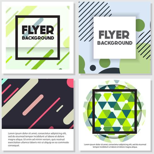 fresh background flyer style background Design Template vector