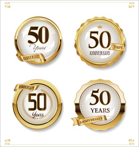 anniversary background vector
