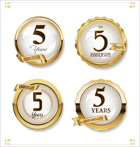 anniversary background vector