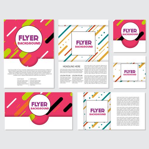fresh background flyer style background Design Template vector