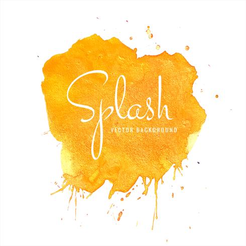 Hand drawn colorful soft watercolor splash design vector