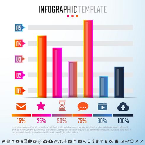 Plantilla de diseño de infografías vector