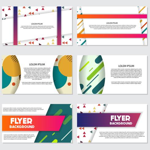 fresh background flyer style background Design Template vector