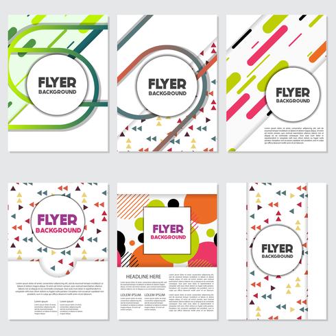 fresh background flyer style background Design Template vector