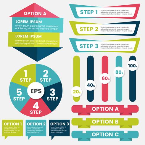 Infografía diseño plantilla vector