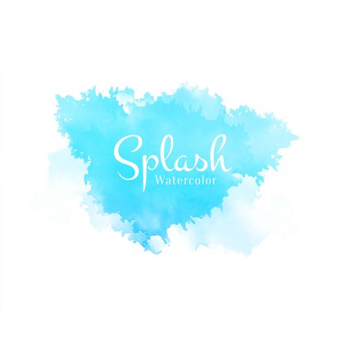 Abstract watercolor splash design vector