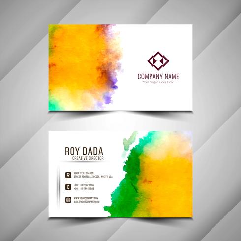 Abstract modern business card template vector