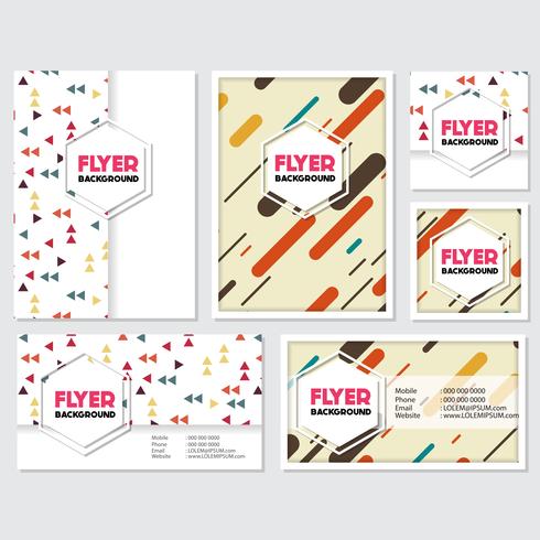 fresh background flyer style background Design Template vector