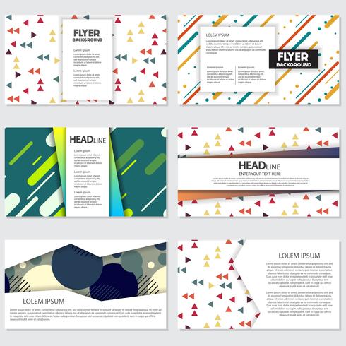 fresh background flyer style background Design Template vector