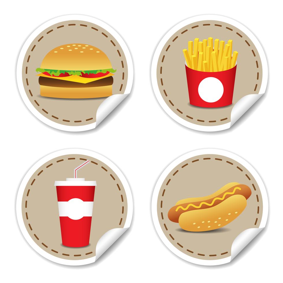 Fast food set - Download Free Vectors, Clipart Graphics & Vector Art