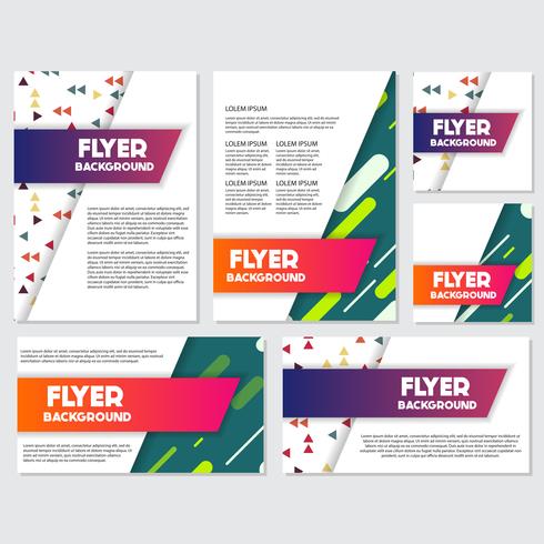 fresh background flyer style background Design Template vector