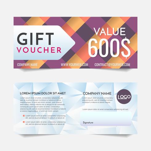 Gift Voucher Vector background