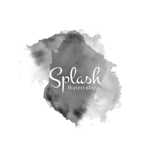 Abstract watercolor splash design background vector