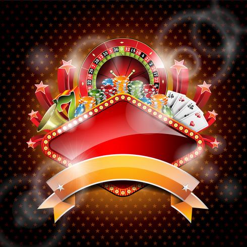 casino theme illustration  vector