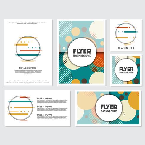 fresh background flyer style background Design Template vector