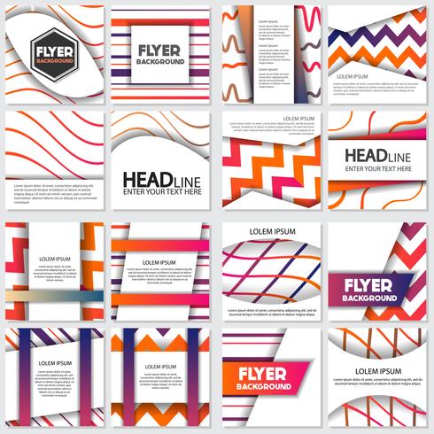 fresh background flyer style background Design Template vector