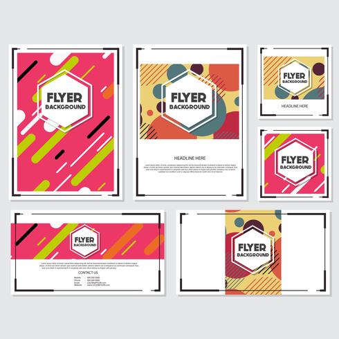 fresh background flyer style background Design Template vector