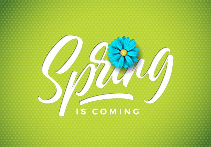 spring is coming illustration  vector