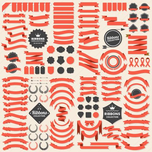 Ribbon Vintage Vector Logo for banner