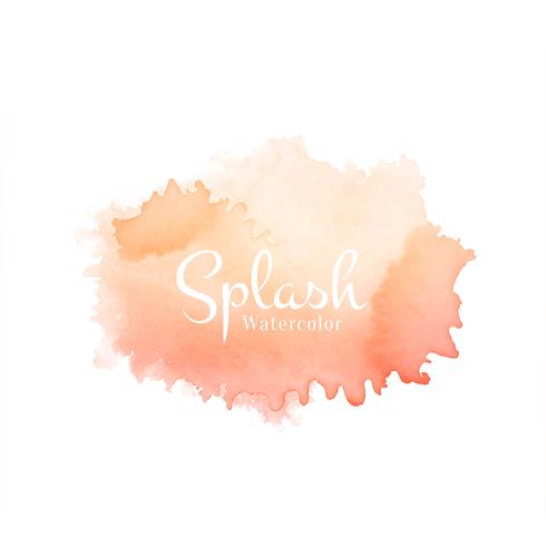 Colorful watercolor splash hand drawn design vector