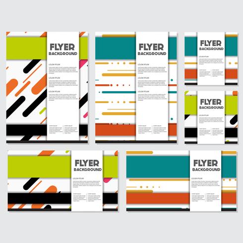 fresh background flyer style background Design Template vector
