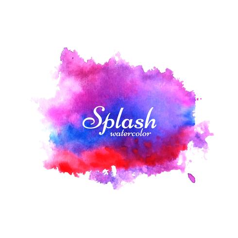 Abstract watercolor splash design background vector