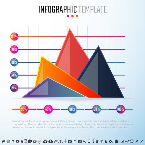 Plantilla de diseño de infografías vector